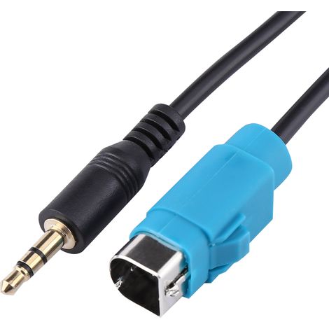 Câble Audio AUX Entrée Pleine Vitesse Adaptateur Mini Jack Pour Autoradio Alpine CDA CDE IVA (1/5)