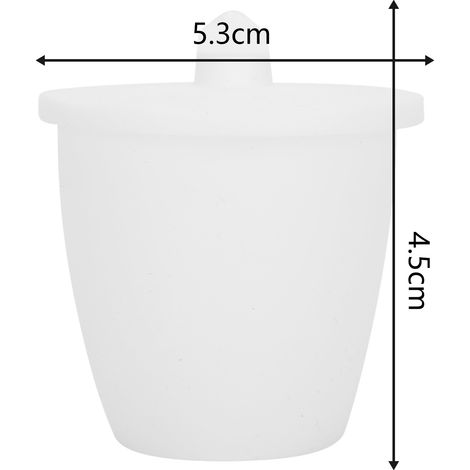 Creuset de laboratoire haute forme en PTFE, 30ml, avec couvercle, gobelet pour expériences scientifiques. (1/5)