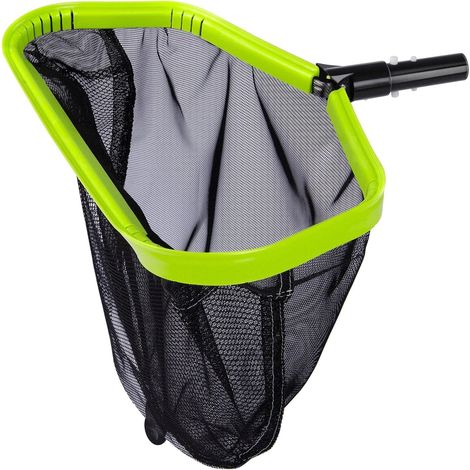 Swimming Pool Net with Double Layer Deep Bag, Sturdy Aluminum Frame with Slim, Green (No Pole) (1/5)