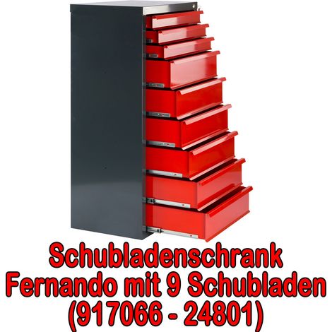 Metall Werkstattwagen Schubladenschrank 5, 6, 7, 9 Schubladen Werkzeug-Schrank