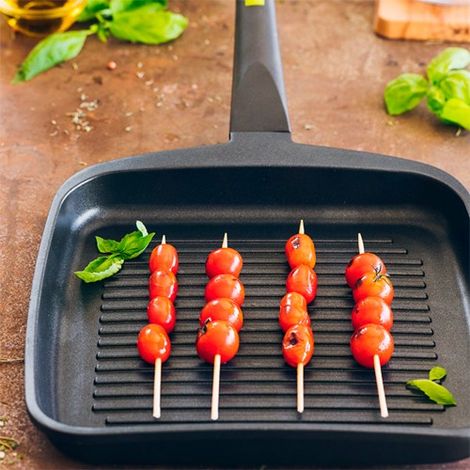 Grill con rayas aluminio fundido foodie 28 cm induccion (1/3)