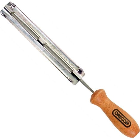 1 - Porte-lime - Affûteuse Chaîne - Guide D&39affûtage Précis - Pour Gouges De Tronçonneuse - Bois Naturel - 1,6 Cm