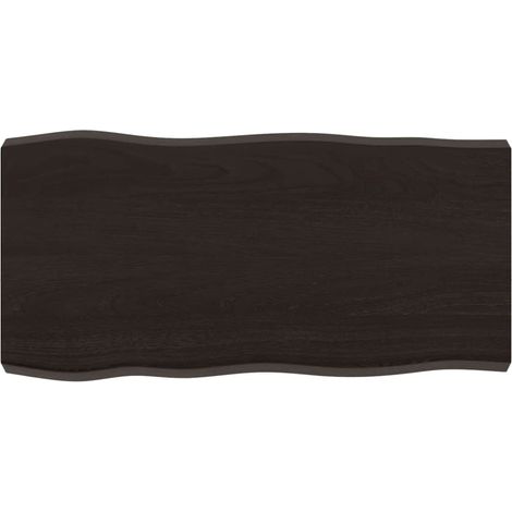 Dessus de table Dessus de bureau Plateau de table bois massif traité bordure assortie
