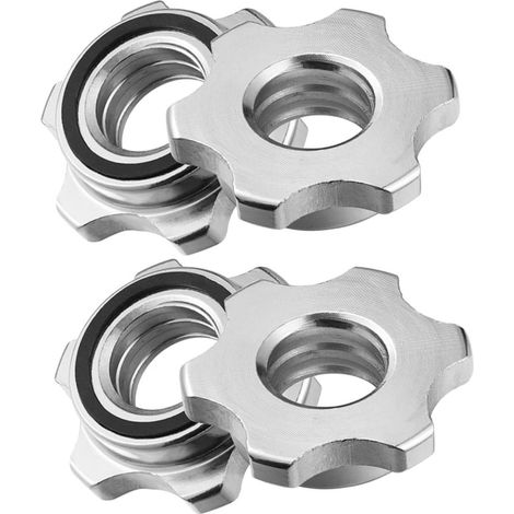 Lot de 4 écrous hexagonaux antidérapants en fonte pour barres (1/5)