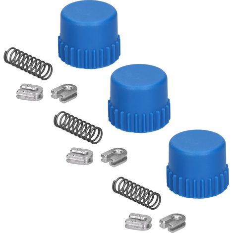 3er-Set 2 1/2-Zoll-Rohrschellen mit Ösenfeder, passend für Husqvarna T35 Trimmerkopfteile (1/5)