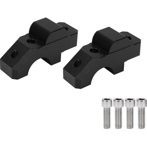 Pince de montage de guidon en alliage d'aluminium CNC, 2 pièces, remplacement pour YAMAHA Tracer 900/GT 2015 – 2019, noir (1/5)