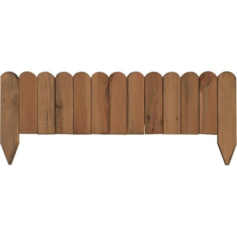 Steccato Bordura Aiuola 120 cm da Giardino Recinzione Staccionata In Legno Pino - Opzioni 5 Pezzi (1/2)