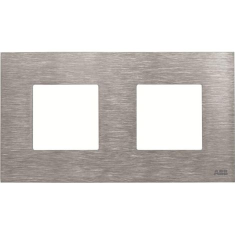 Zenit Plaque de Finition 2X2 modules Acier Inox 2CLA227200N4002 ABB N2272OX