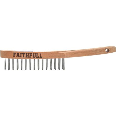 Faithfull Lightweight Scratch Brush, Two Row FAI5802F (1/4)