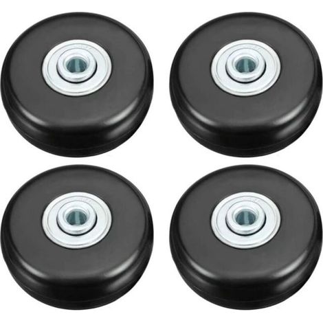 4PCS 50mm Suitcase Wheels, Luggage Repair Wheels, Heavy Duty Silent Rubber Universal Swivel Replacement Wheels for Suitcases/Luggage/Backpacks/Travel (1/5)