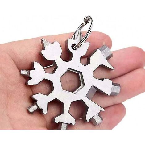 Geschenke für Männer und Frauen, 18-in-1-Schneeflocken-Multifunktionswerkzeug, Geschenke für Männer zu Weihnachten, Handwerkzeuge, coole Gadgets für Männergeschenke, Wichtelgeschenke für (1/4)