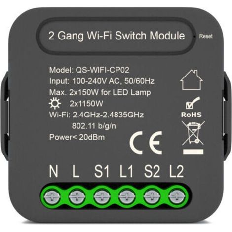 Module de rideau WiFi Module de commutateur de rideau intelligent Module de disjoncteur de télécommande sans fil (1/5)