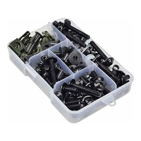 177 pièces boulons de carénage de moto pour carénage M6 M5 noir (1/5)