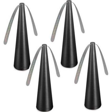 Lot de 4 ventilateurs portables anti-mouches, anti-moustiques, ventilateurs de table anti-moustiques, noir (1/4)