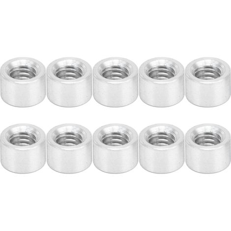 Lot de 10 entretoises rondes de la série 3501 pour support structurel, filetage M4 x 0,7 mm, longueur : environ 4 mm