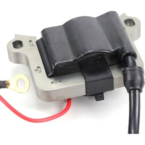 Bobine d'allumage (noire) compatible avec tondeuses à gazon, débroussailleuses et coupe-bordures 43 cc et 52 cc. Accessoires et outils de jardin. (1/5)