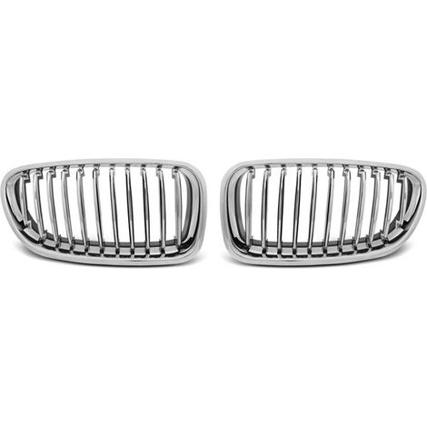 Paire grilles de calandre BMW serie 5 F10/F11 de 2010 a 2016 Chrome-27318094 (1/5)