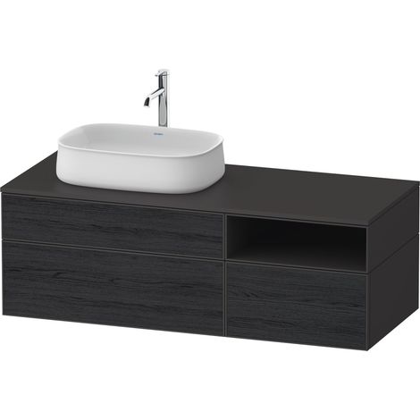 Duravit Zencha mueble bajo lavabo, 1300x550mm, 2 extraíbles, 1