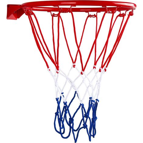 Cadre de but de ballon de basket-ball mural avec vis pour extérieur et intérieur, cerceau de basket-ball de jeu de jardin de 32 cm