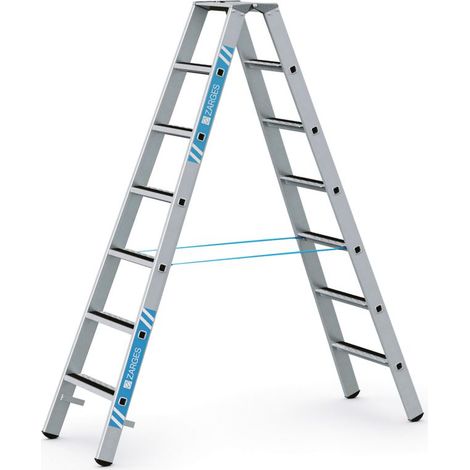 ZARGES R13step B - LM-Stufen-Stehleiter 2 x 7 Stufen (1/5)