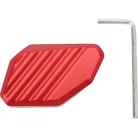Extension de béquille latérale de moto en alliage d'aluminium antidérapant haute résistance, agrandisseur de plaque de béquille pour XMAX300 XMAX125 XMAX250 XMAX400 rouge (1/5)