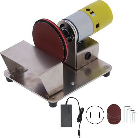 Amoladora eléctrica de disco de 3 pulgadas para madera, plástico y vidrio, con enchufe de red de 110-240 V. (1/5)