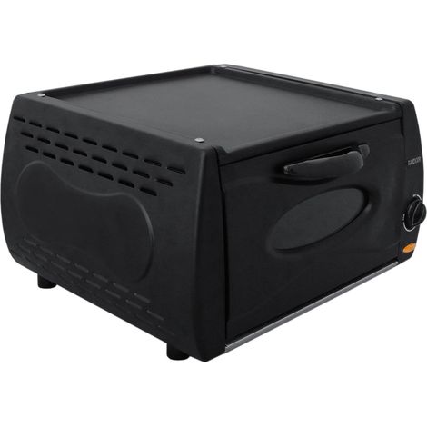 Horno Tandoor Mini Pizza Chapati Roti Lahmacun Manakish Naan Máquina para Pan Eléctrico Tandoori para llevar Aparato de Cocina Placa Superior Aluminio Vidrio (1/5)