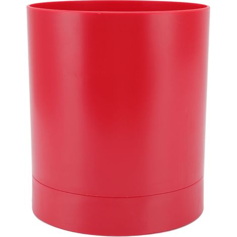 Porte-ustensiles rotatif à 360°, panier à baguettes simple, rangement pour vaisselle, rouge, idéal pour la cuisine.
