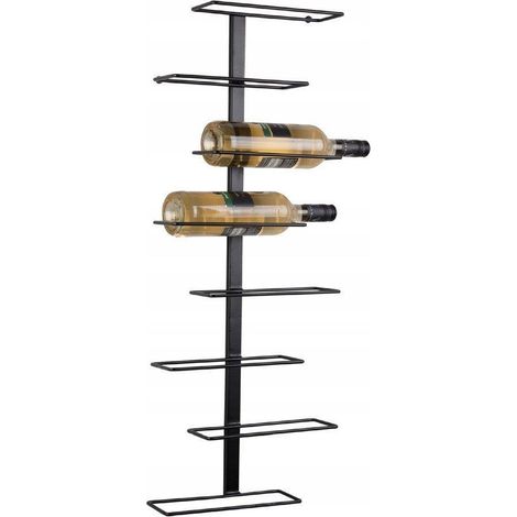 Vilde Float scaffale murale per vino nero, 8 bottiglie