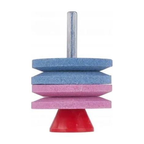 Afilador doble para cuchillas de cortacésped para taladro/atornillador 2x53mm HEX (100) (1/3)