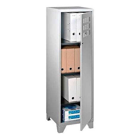 Maxi casier de bureau métal couleur gris clair (1/2)