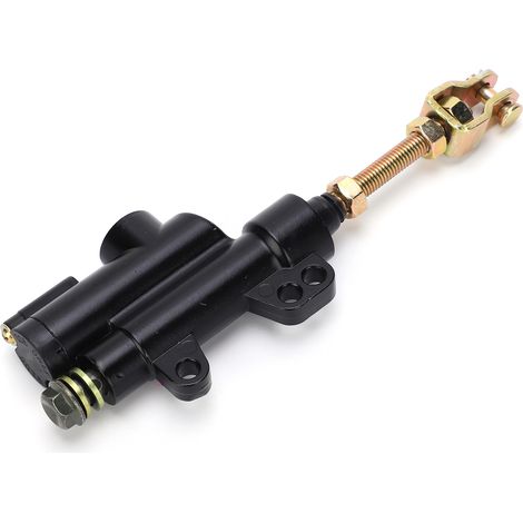 Maître-cylindre hydraulique de frein arrière noir pour moto, quad et dirt bike (1/5)