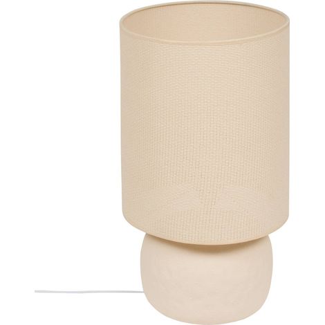 Lampe à Poser Boule "Obine" 56cm Beige (1/5)