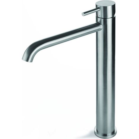 Vema Tiber Tall Basin Mixer Tap Single Handle - Stainless Steel (1/3)