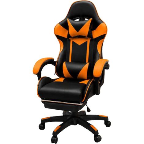 Ecoprice Sedia Gaming Similpelle ProPlayer Nero/Arancione