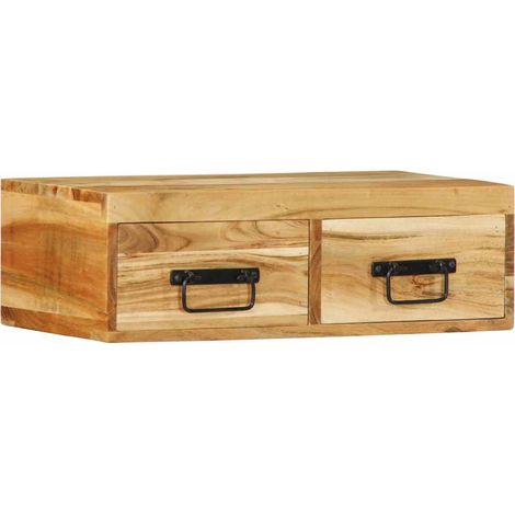 TV-Wandschrank 60x30x19 cm Massivholz Akazie vidaXL (1/5)