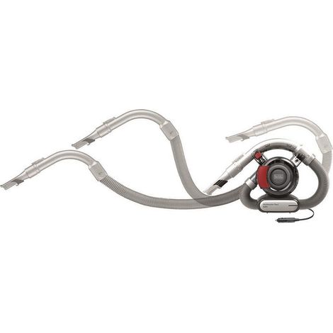 Black & Decker – Aspirateur à main 12V PD1200AVXJ – Puissance d'aspiration 12,5 Air Watts – Action cyclonique pour nettoyage efficace – Flexible 1,2 m