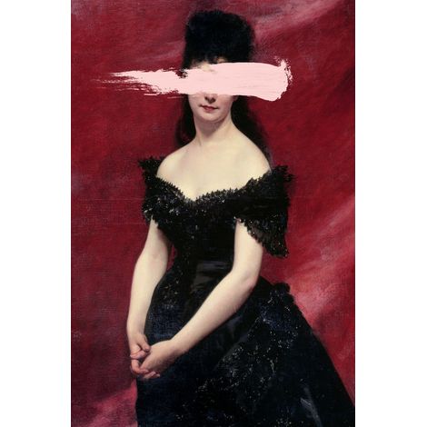 Tableau sur toile portrait mystérieux 30x45 cm - Impression sur Toile Murale Décorative - Image imprimée en HD sur Toile - Toile sur Châssis en Bois FSC - Fabriqué en France (1/5)