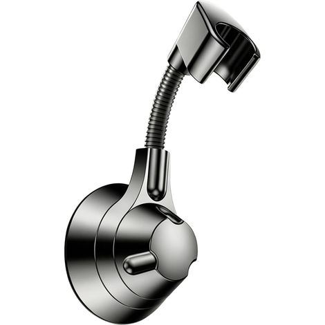Porte-sèche-Cheveux Range-Souffleur À Ventouse Rotation 360°, hauteur réglable, rack sèche-cheveux avec rangement du cordon Pour Cuisine, Salon, Coiffage À Chaud (1/5)