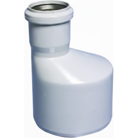 Raccordo aumento 110/125 mm in polipropilene grigio per sistema di scarico bamplast pp-tech bampi bro110125