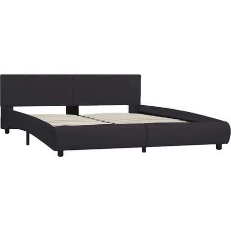 Maison Exclusive - Giroletto con LED Nero in Similpelle 160x200 cm (1/5)