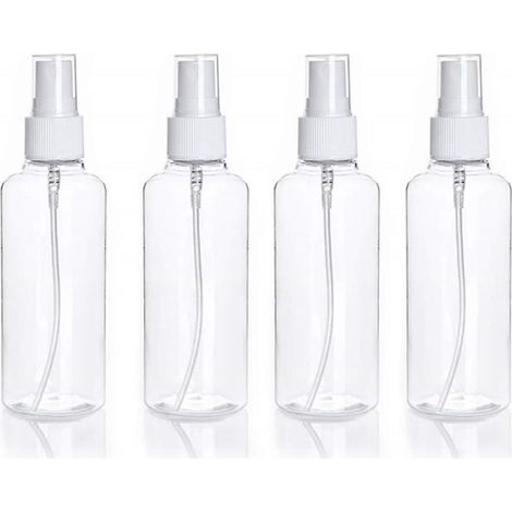 4pcs portable rechargeable en plastique fine brume vaporisateur de parfum transparent vaporisateur vaporisateur (30ML) (1/4)