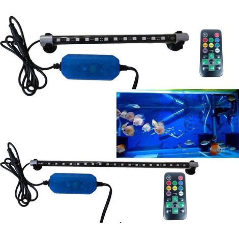 Trade Shop - Lampada Neon Led Immersione Acquario Tubo Luce Pesci T4 12 21 33 Led Colori - -6 Vatios -33 Led (1/5)