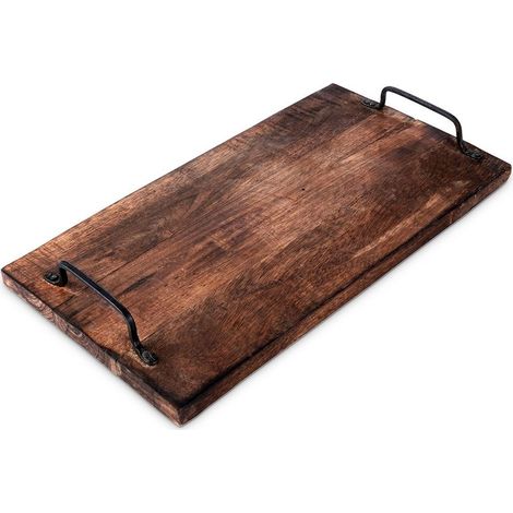 Vassoio da portata in legno con manici 40,5x21,5 cm (1/5)