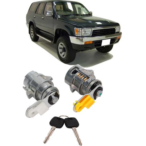 Ein Paar Türschließzylinder mit Schlüssel 69051-35030, kompatibel mit Toyota Pickup 89-95. (1/5)