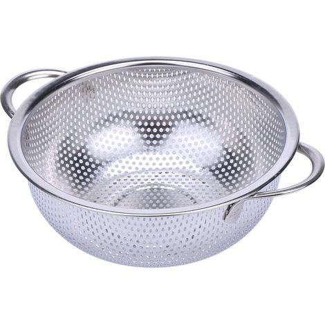 Stainless Passoires En Acier Avec Poignée, Passoire Perforée De Pour Pâtes Cuisine / Légumes Riz Fruits Aliments-S (1/4)