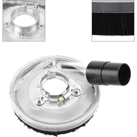 80-125 mm transparente Staubabsaugung für Trockenschleifen an Winkelschleifern und Handschleifern (1/5)