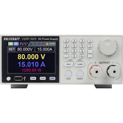 [GEBRAUCHT] B-Ware VOLTCRAFT Labornetzgerät VSPP-3015 einstellbar 0-150V 30A 3000W USB LAN (1/2)