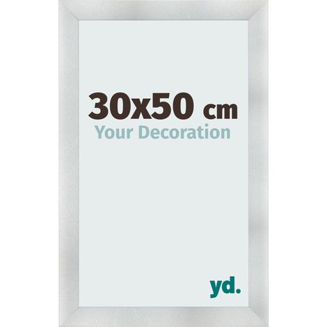 yd. - Cadre photo 30x50 - Aluminium Brosse - MDF - Pisa (1/5)