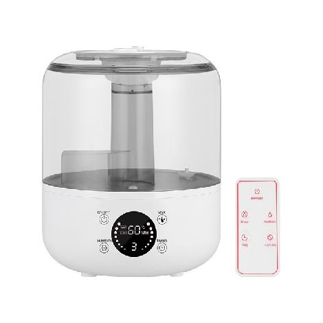 Humidificateur antibactérien blanc, 5 litres, à remplir d'eau, pour usage domestique, diffuseur d'aromathérapie silencieux et déshumidificateur (1/4)